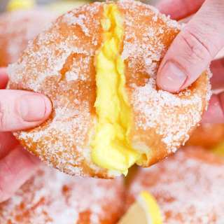 Lemon Curd Filled Donuts