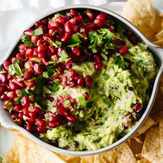 Pomegranate Guacamole (Christmas Festive!)