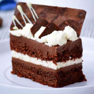 Chocolate Cake with Cream Cheese & Condensed Milk