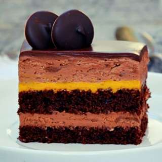 Chocolate Pumpkin Mousse Cake