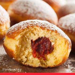 Pampushky (Ukrainian Sweet Donuts)