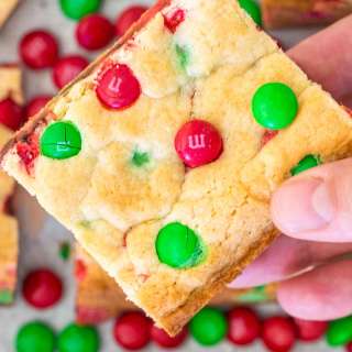 M&M Cookie Bars