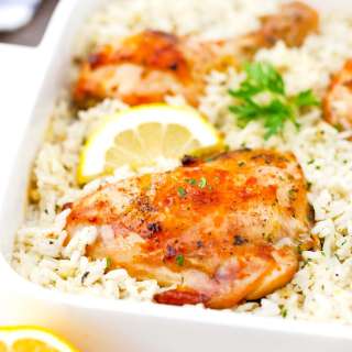 Lemon Chicken and Rice Casserole
