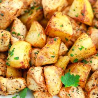 Air Fryer Chicken and Potatoes