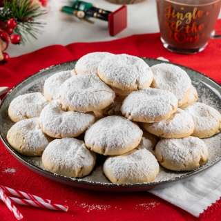 Kourabiedes: Greek Almond & Butter Cookies