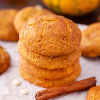 Pumpkin Snickerdoodle Cookies