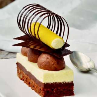 Chocolate Peach Entremet