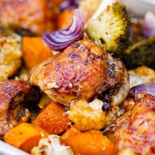 Balsamic Parmesan Chicken and Veggies
