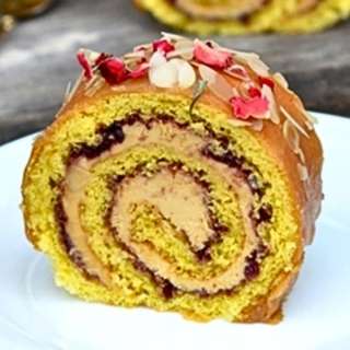 Caramel & Jam Swiss Roll