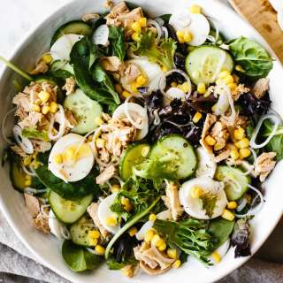 Tuna, Cucumber and Mozzarella Salad