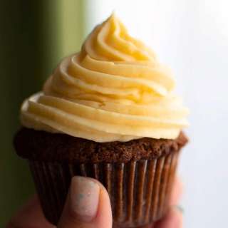 Chocolate Cupcakes with Vanilla Frosting