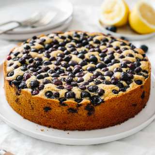 Paleo Lemon Blueberry Cake