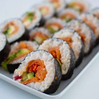 Smoked Salmon Kimbap