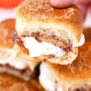 Peanut Butter Cup S'mores Sliders