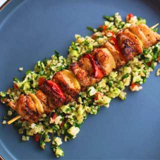 Chicken Shish Kabob (Kebab) with Tabbouleh