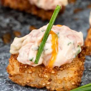 Crispy Rice with Salmon Tartare