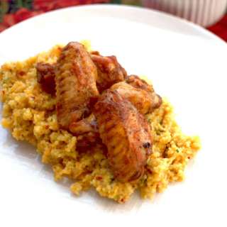 Turkish Chicken Wings with Vegetables Couscous