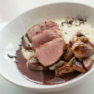Pork Tenderloin with Porcini and Polenta