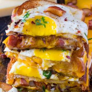 Monte Cristo Grilled Cheese Sandwiches