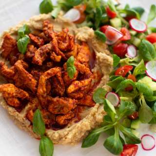 Cajun Chicken with Hummus
