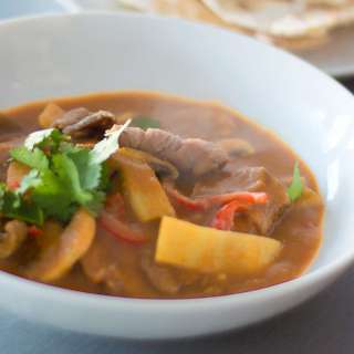 Thai Red Curry Beef with Bamboo 