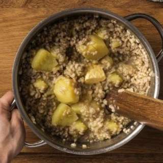 Mulgipuder: Estonian Potatoes and Groats Mash with Pork
