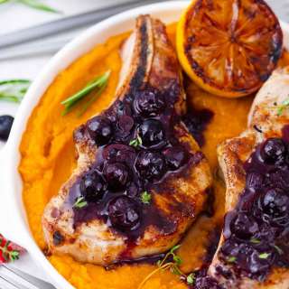 Blueberry Pork Chops