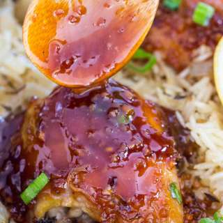 One Pan Honey Garlic Chicken and Rice