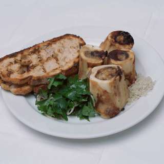 Roasted Bone Marrow and Parsley Salad