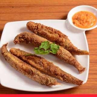 Crispy Bombil Fry (Fried Bombay Duck)