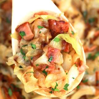 Cabbage with Bacon and Onions