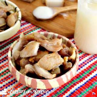 Traditional Romanian Pork Greaves and Lard