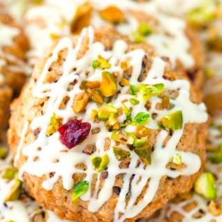 Cranberry Pistachio Oatmeal Cookies
