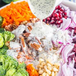 Broccoli Salad with Lemon Poppy Seed Dressing