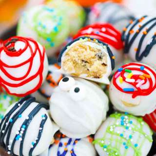 Halloween Cookie Dough Truffles