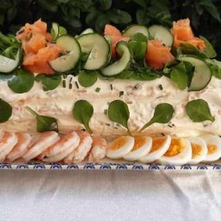 Swedish Sandwich Cake/ Smörgåstårta