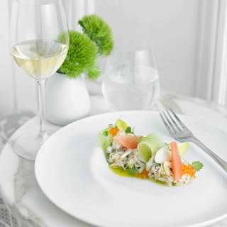Crab Salad with Heart of Palm, Coriander & Mint