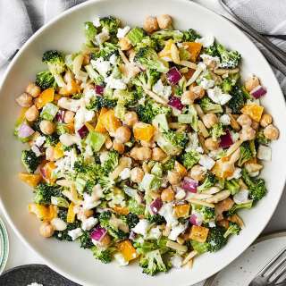 Chopped Broccoli and Chickpea Salad