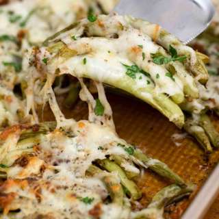 Cheesy Baked Green Beans