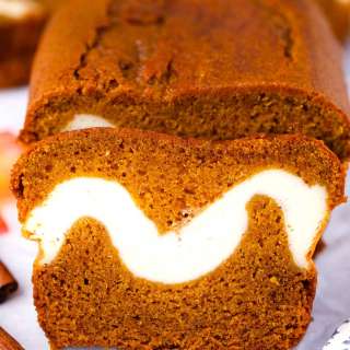 Best Pumpkin Bread with Cream Cheese Filling