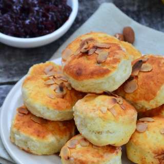 Yogurt and Almond Scones