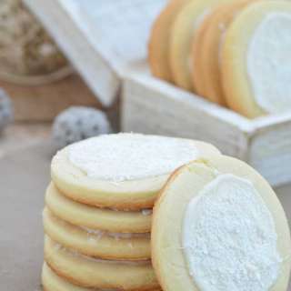 Coconut and Lemon Shortbread Cookies