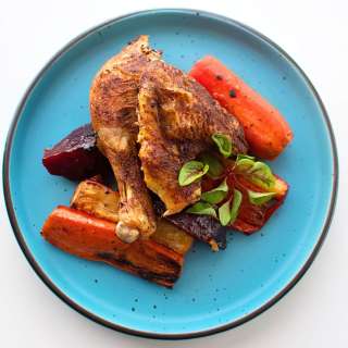 Middle Eastern Chicken with Roasted Vegetables