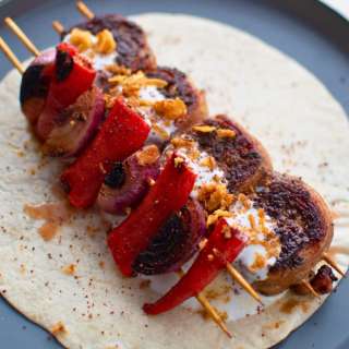 Bacon-Wrapped Ground Beef Skewers (Kebabs)