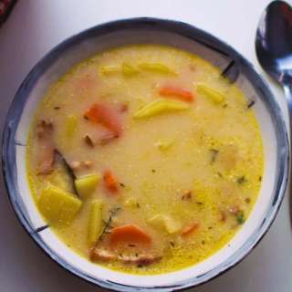 Potato Soup with Bacon and Fresh Thyme
