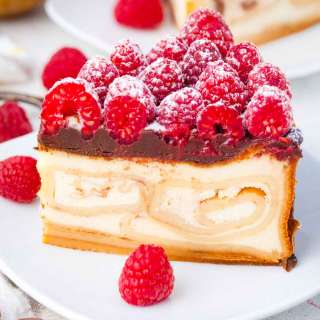 Crepe Stuffed New York Cheesecake