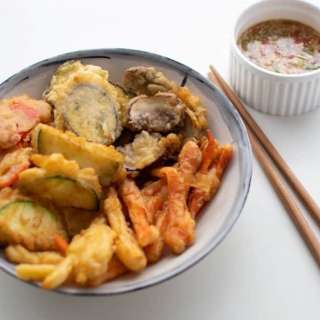 Vegetable Tempura with Crispy Chili Soy Sauce
