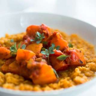 Red Lentil Dahl w/ Butternut Squash & Cinnamon