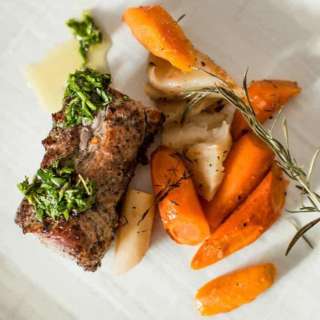 Pepper-Crusted Pork Tenderloin with Roasted Vegetables