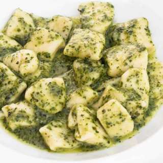 Ricotta Gnocchi with Green Garlic Pesto